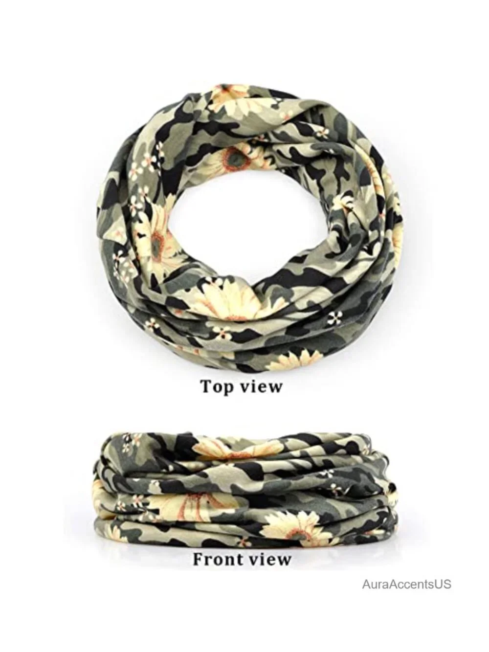 Cotton Slouchy Beanie Cap Scarf 2 Pack Chemo Headwear Open Top